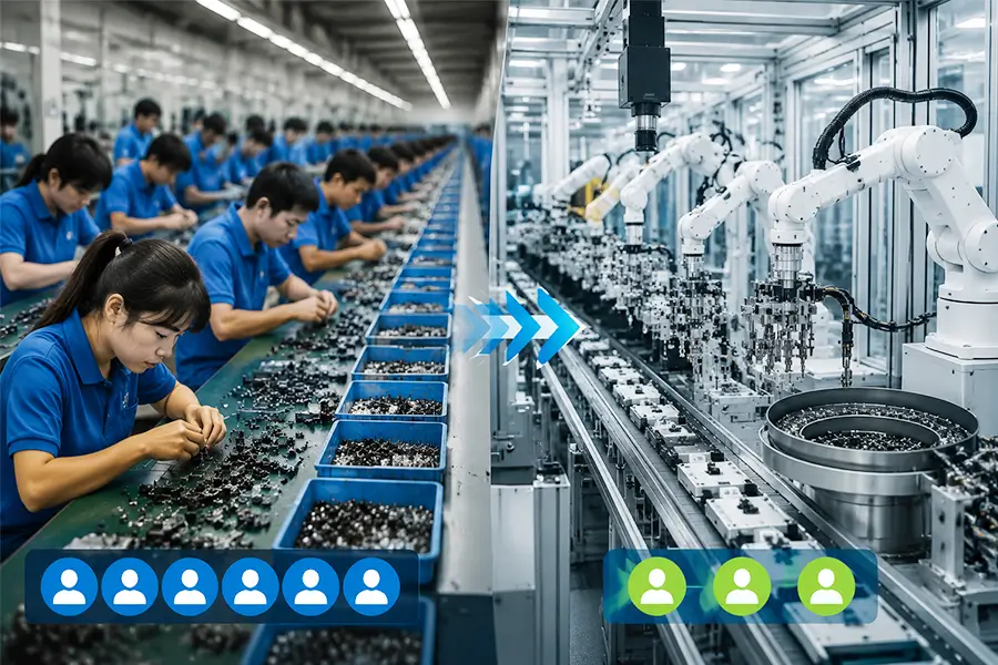 High Labor Costs in Manual Assembly