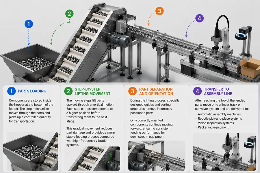 How Does a Step Feeder Work